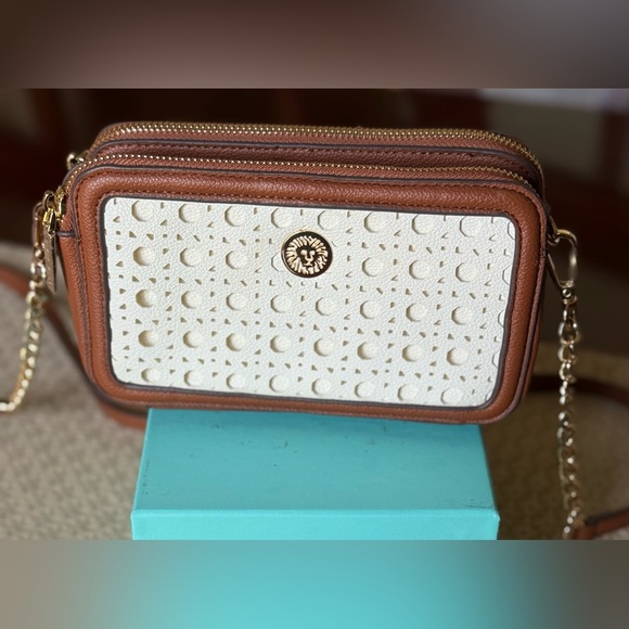 Anne Klein Handbags - Ann Klein perforated cane purse